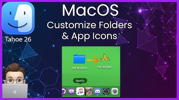 macOS Tahoe 26 Custom Icons  - Change App or Folder Icon Fast