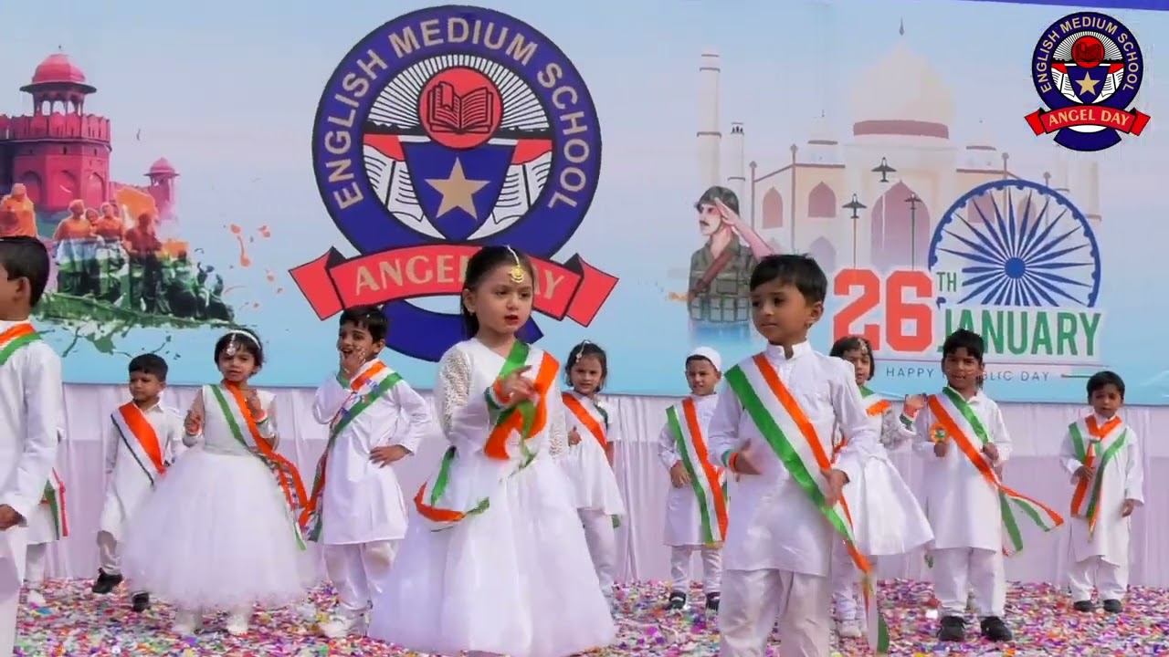 HAPPY REPUBLIC DAY 2026,#angeldayschool #malegaon ,IT HAPPENS ONLY IN INDIA SONG
