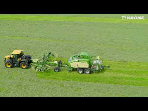 KRONE Swadro BaleTrain – Swathing and baling in one process