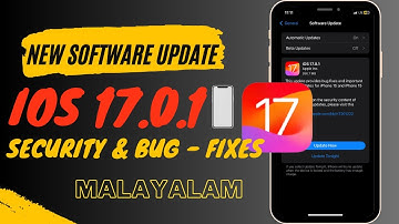 iOS 17.0.1 Released | Bug Fixes | Security Update | iOS 17.0.1 | iOS 17.0.2 | Malayalam