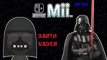 Creador Mii: Como crear a Darth Vader