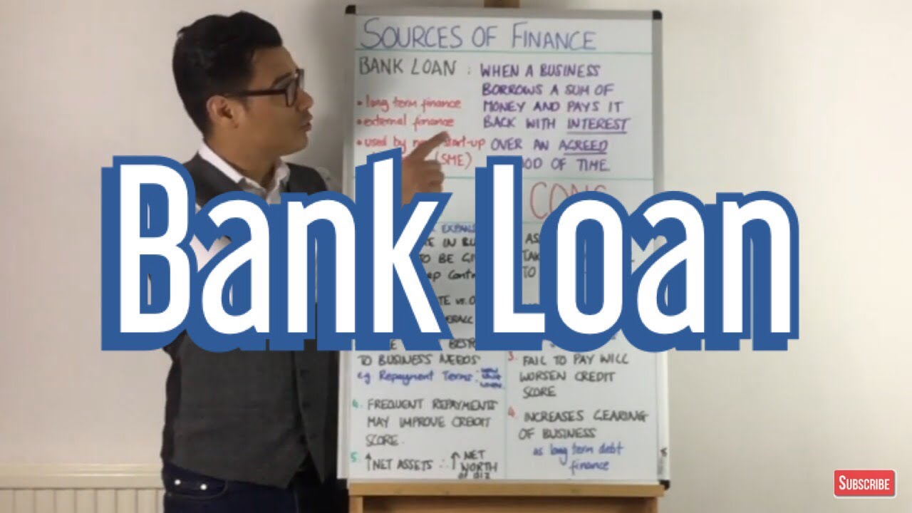 Bank Loan Sources of Finance YouTube