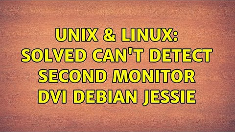 Unix & Linux: SOLVED Can