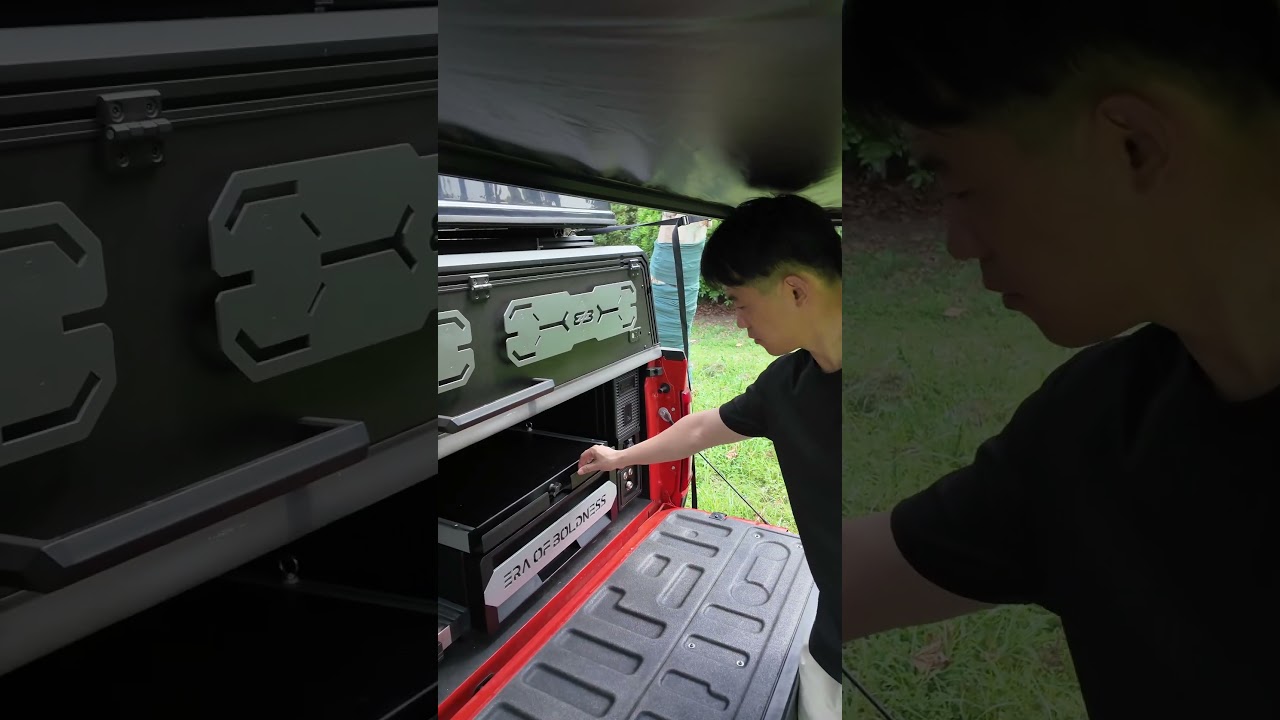 EOB Pickup Truck Bed Slide and Drawer Combined System