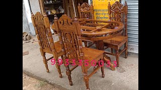 Cp segun wooden daining table 4/6 seater full ready , ₹26500 starting, ☎️9933350033 #furniture