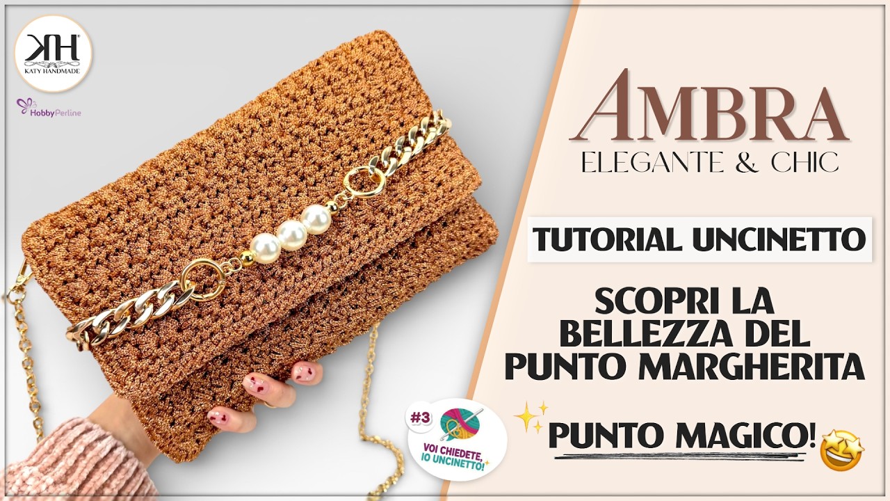 Вязаная крючком сумка «Амбра»: узор «Маргаритка», который КАЖЕТСЯ невозможным (но это не так!).