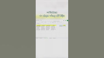 Chuyển tất cả dữ liệu thành một cột duy nhất trên Sheet #short #shorts #tinhocvanphong #daitinhoc