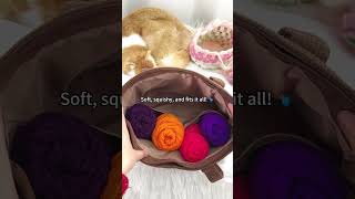 The softest crochet bag you’ll ever own #crochet #crochetbag #knittinglife #yarnlovers #mybagzing