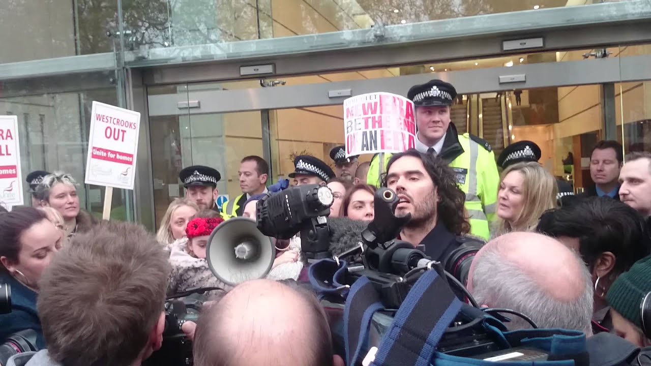 Russell Brand and the New Era Estate residents
