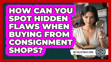 How Can You Spot Hidden Flaws When Buying From Consignment Shops? - The Collectibles Guide