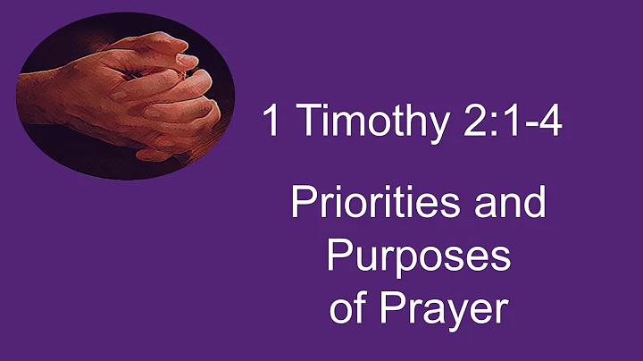 "Priorities and Purposes of Prayer!"
