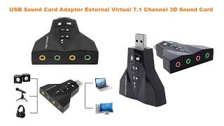 Usb Sound Card Adapter External Virtual 7 1 Channel 3D Sound Card