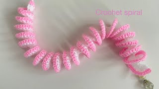 Crochet spiral / curly spiral / cork screw spiral / corkscrew