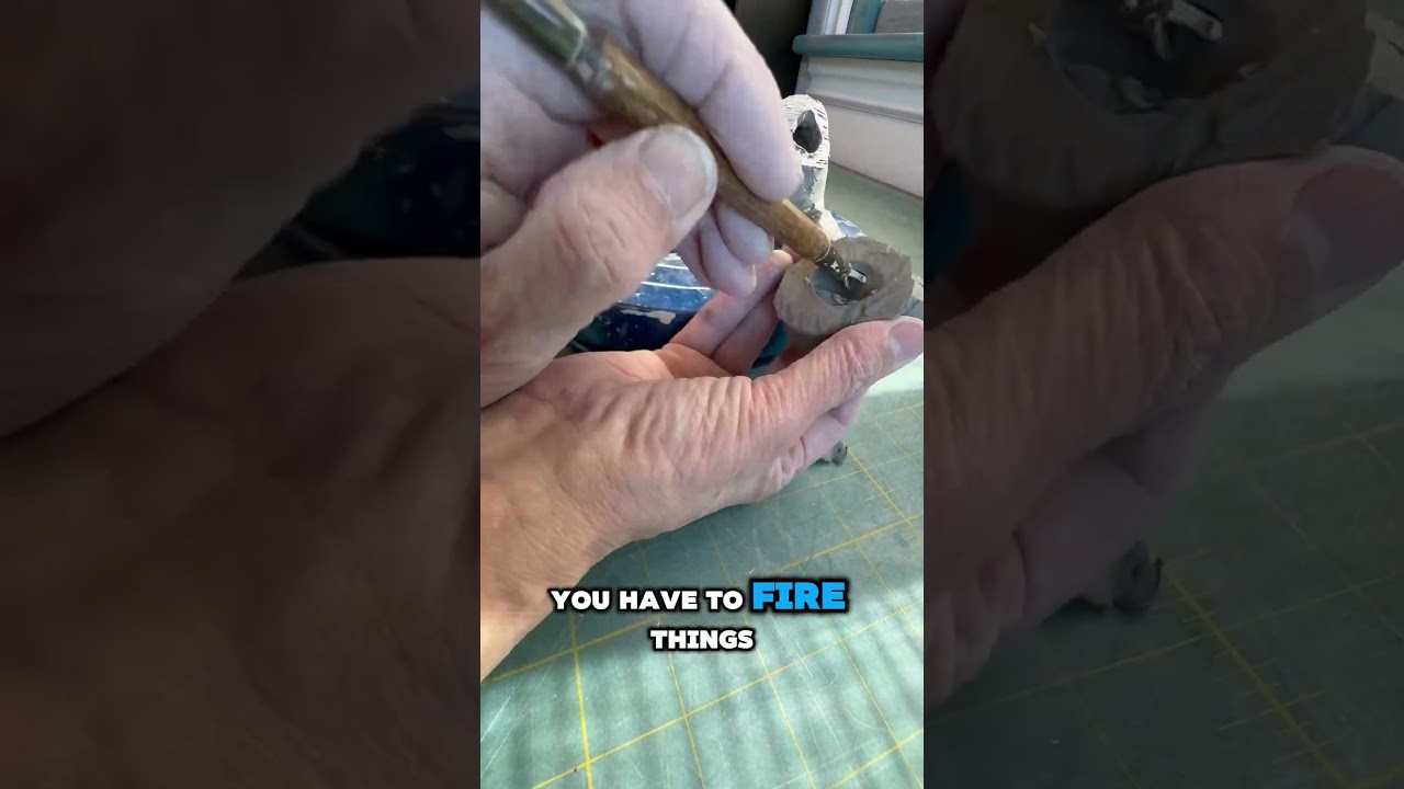 Clay Dog Sculpture 2- 