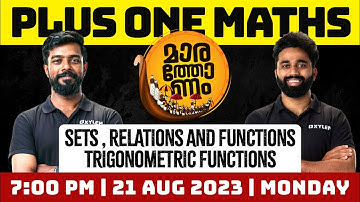 Plus One Maths - Sets , Relations and Functions & Trigonometric Functions | Xylem Plus One