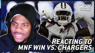 Micah Parsons Reacts to Win vs. Chargers, Calls Out the Media About Dak & Cowboys | The Edge, Ep. 6