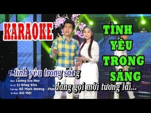 Karaoke tân cổ TÌNH YÊU TRONG SÁNG | HỒ MINH ĐƯƠNG & PHƯƠNG LINH Beat chuẩn 2019.