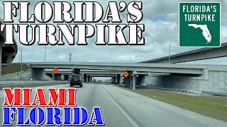 Florida's Turnpike - Homestead Extension - Miami - Florida - 4K Highway Drive