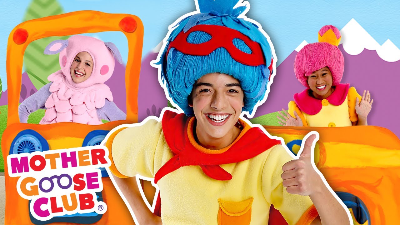 The Wheels on the Bus + More | Mother Goose Club Nursery Rhymes - YouTube
