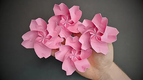 This Origami Sakura Looks Just Like a Real Flower 🌸