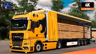 MAN TGX TG3 510 | Vaasa - Mikkeli | ETS2 1.59 4K Gameplay + Wheel Cam