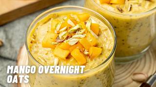 Creamy Mango Overnight Oats That Taste Like Dessert For Breakfast