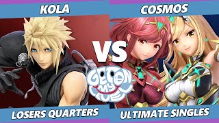 GOML 2022 Losers Quarters - Kola (Cloud) Vs. Cosmos (Pyra Mythra) SSBU Ultimate Tournament