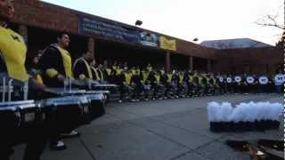 2012.11.10 - Northwestern and Michigan Drumlines Drum Off