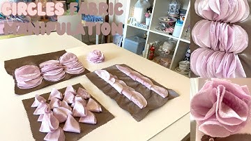 USING CIRCLES FOR FABRIC MANIPULATION | 4 Different Textile Techniques | Didsbury Art Studio