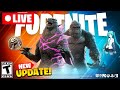 🔴Live! NEW FORTNITE UPDATE LIVE! (Update 33.20!) (GODZILLA UPDATE!)  !customs