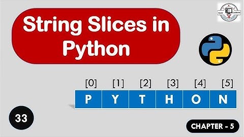 Chapter-5| String Slice in Python | HINDI
