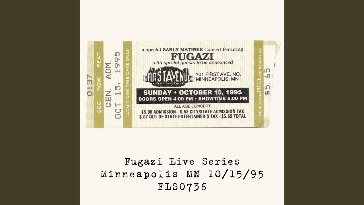 Song #1 - Minneapolis MN 10/15/95_FLS0736 (Live)