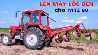 Máy cày mtz 80 lên máy lốc đen lâm đất cao su ở long trữ bến cầu