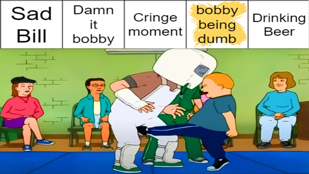 King Of The Hill Bingo But It Keeps Getting Dumber