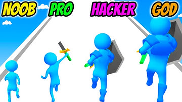 NOOB vs PRO vs HACKER vs GOD - Hero Runner 3D