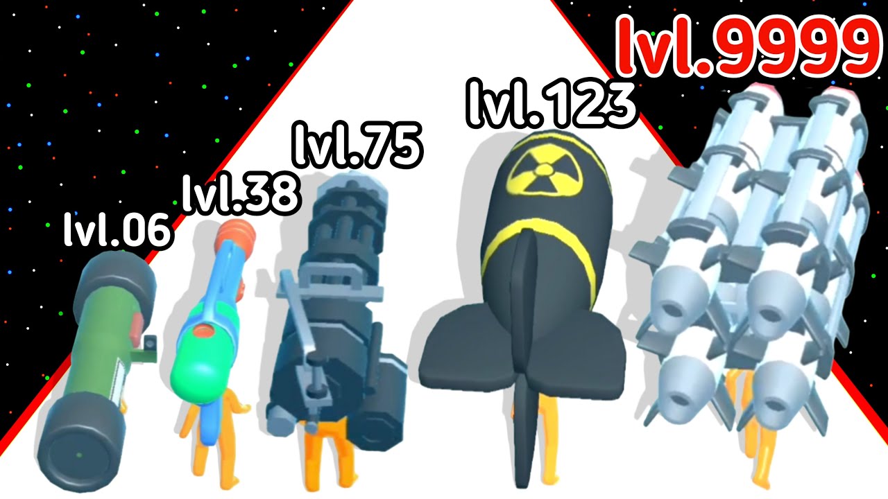 Gun Head Run Level Up Gun Max Level 3D Gameplay (New_Update)