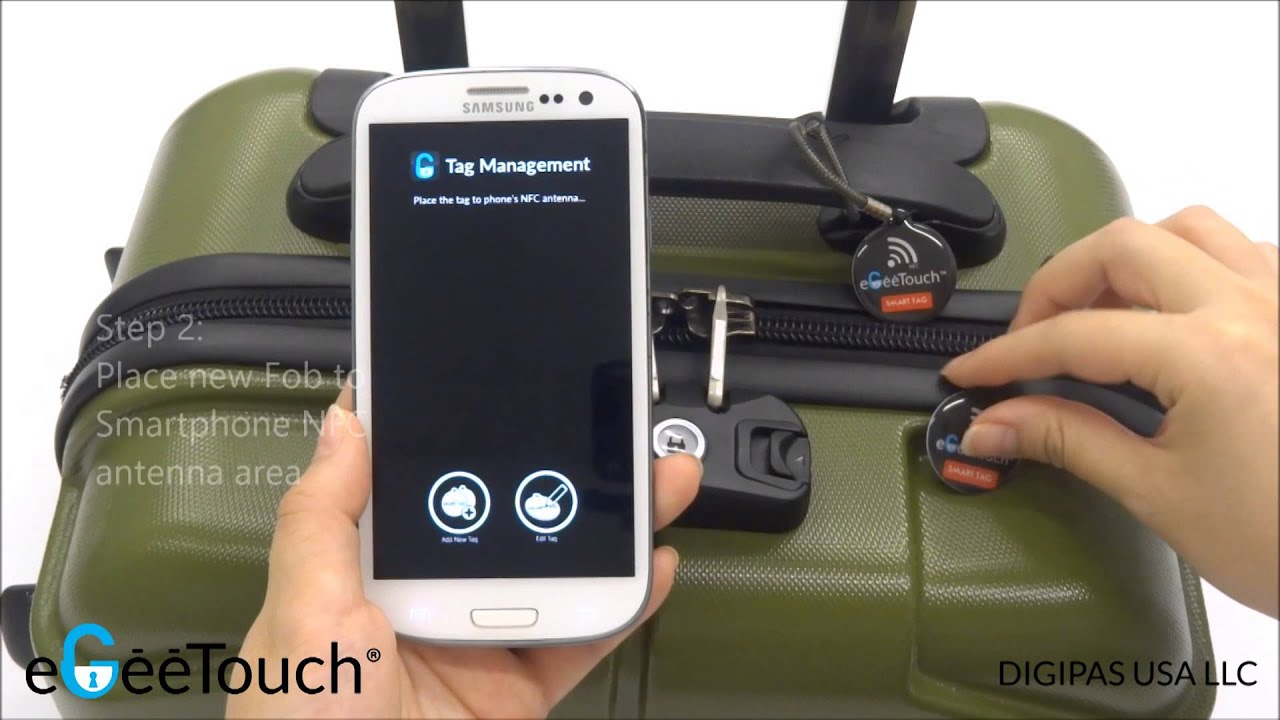 eGeeTouch NFC Smart Luggage Zipper Lock, Instantly Transform your old  luggage to Smart Luggage 