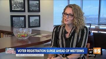 VIDEO: Voter registration surge closes gap between Democrats and Republicans in Arizona