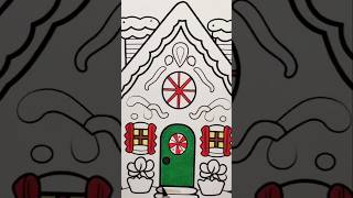 GINGERBREAD HOUSE Coloring Page #gingerbread #christmas #coloring #ChristmasColoring #holidayvibes