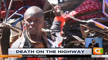 12 people killed, 17 injured as a bus and truck collide in Gilgil #SundayLive