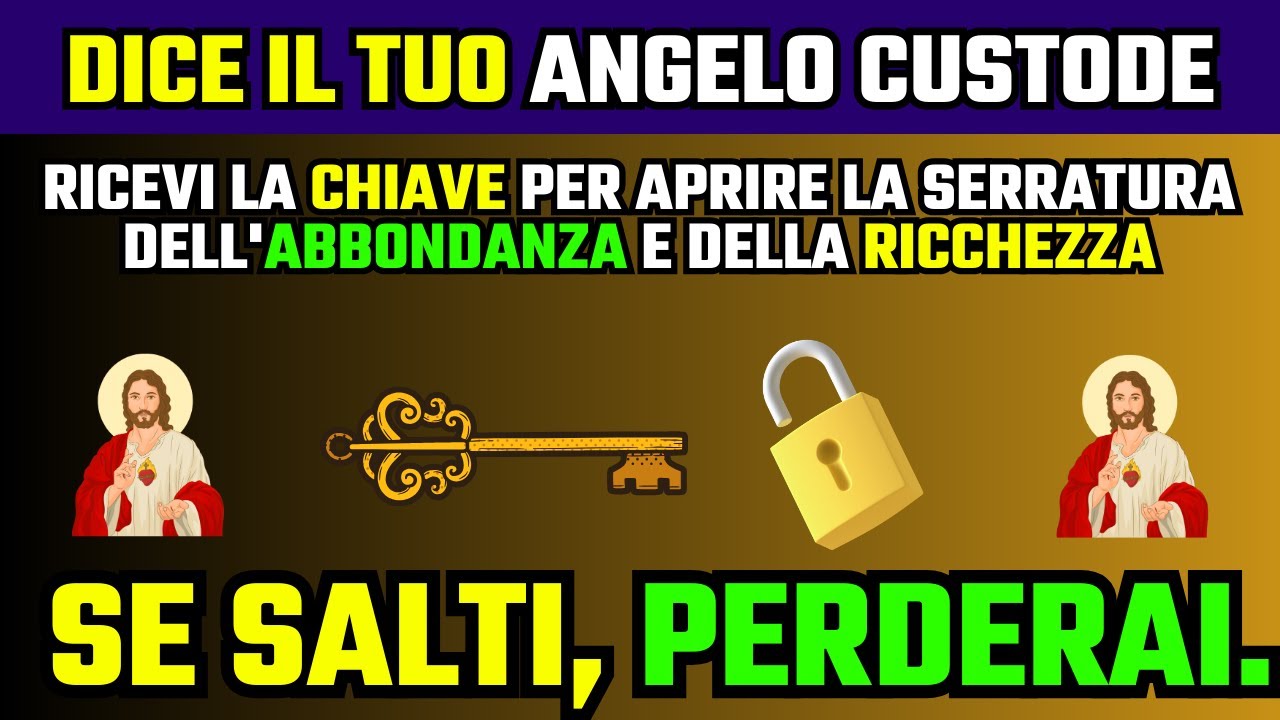 🔴 DICE IL TUO ANGELO CUSTODE 🔴 Preghiera del giorno - Messaggio di Dio