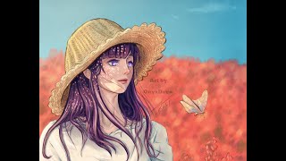 Hinata Uzumaki Speed Drawing|Naruto| Anime Art | Digital Painting screenshot 5
