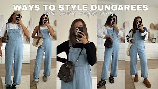 8 WAYS TO STYLE DUNGAREES | year round outfit ideas with dungarees