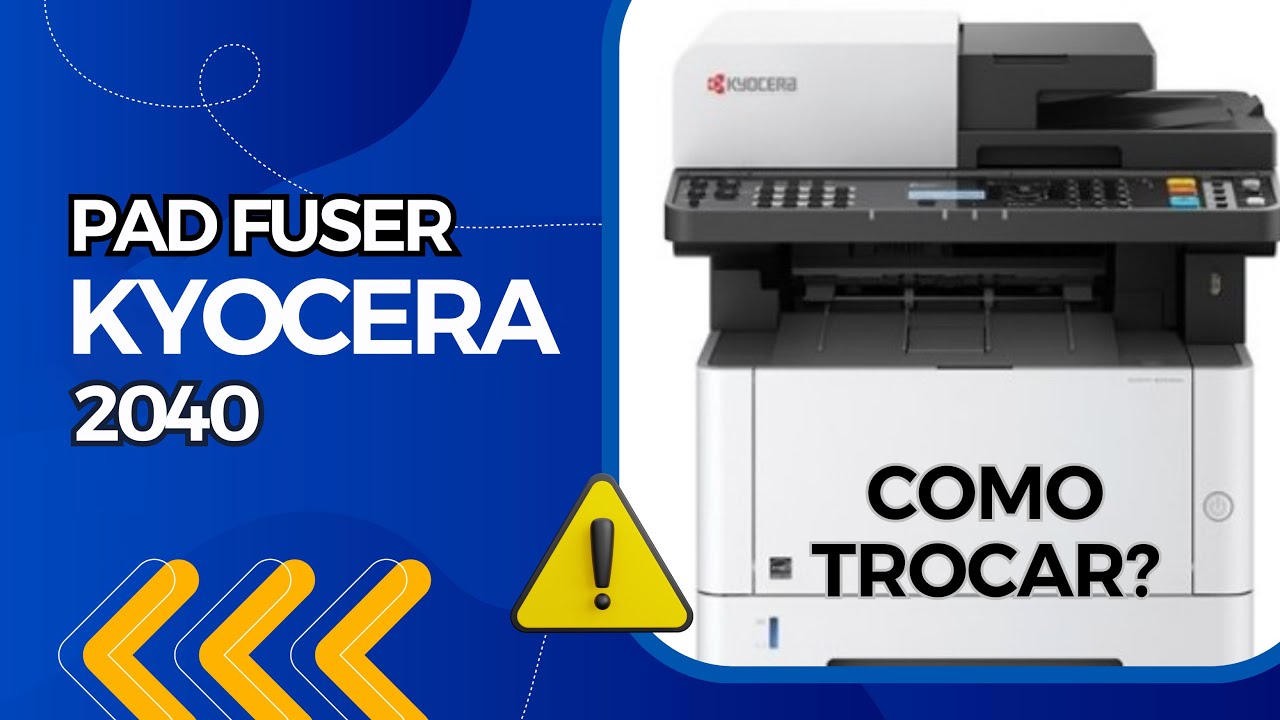 Como trocar a Pad fuser Kyocera 2040 - YouTube