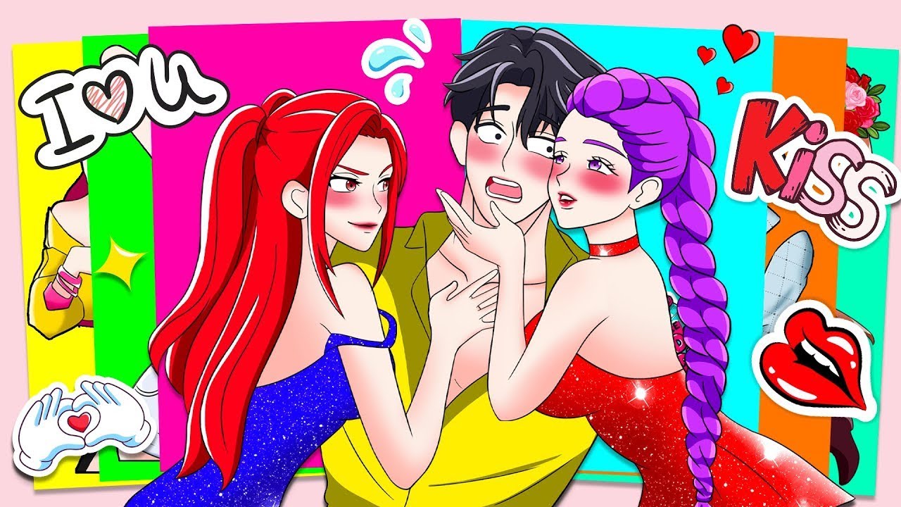 OMG! HUNTRIX RUMI x SAJA BOYS x MIRA; SHOCKING LOVE SCANDAL - KPOP DEMON HUNTERS ¦ Sticker Book DIY