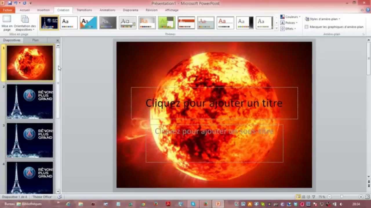 Tuto Fr Comment Ajouter Un Arrière Plan Sur Powerpoint 2010