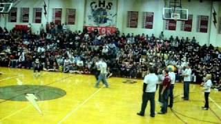 Chancellor High pep-rally '10 teachers v/s students dance off