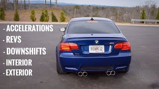 Bmw E92 M3 Muffler Delete Before And After Straight Pipe