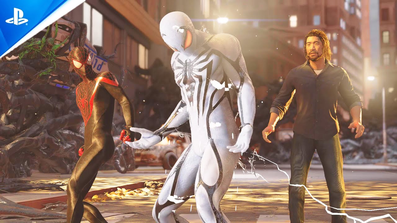 Питер получил трансформацию в костюм Анти-Венома в мэрии — Marvel's Spider-Man 2 PC