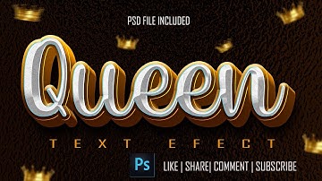 3D TEXT EFFECT IN PHOTOSHOP + PSD FILE | GOLD TEXT | PHOTOSHOP TUTORIAL 2023